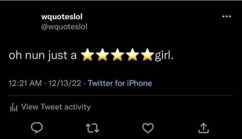 A twitter quote that says I am a five star girl heart emoji Love Me Twitter Quotes, Lyric Quotes Baddie, Pretty Quotes Aesthetic Twitter, Let Me Rate You Post Stars, Cute Quotes For Tiktok, It’s Okay To Miss Me It’s Me Twitter Quote, Twitter Quote Relatable, Aesthetic Tweets Quotes Baddie, Twitter Pretty Quotes