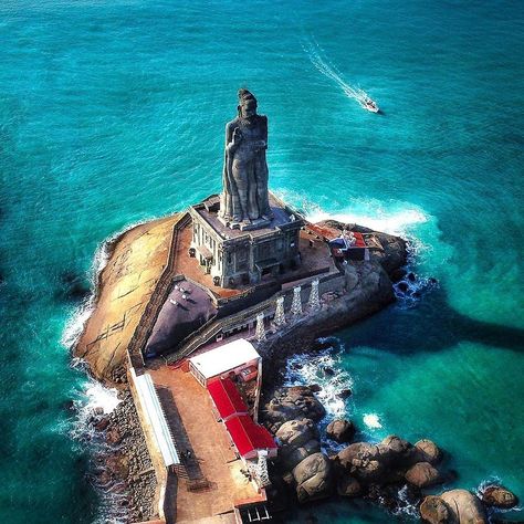 Thiruvalluvar Statue, White River Rafting, Ramanathaswamy Temple, Goa Travel, Travel Destinations In India, Indian Temple Architecture, Kanyakumari, Hindu Temple, Sunset Wallpaper