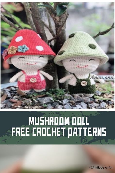 Whether you’re a seasoned crocheter or a beginner looking for a delightful project, these patterns offer an opportunity to craft adorable mushroom dolls that add a touch of magic to any collection. #freecrochetpatterns Crochet Mushroom People Pattern Free, Mushroom Person Crochet Pattern Free, Crocheted Mushrooms Free Pattern, Crochet Mushroom People, Crochet Pattern Mushroom, Crochet Mushrooms, Mushroom Doll, Mushroom People, Crochet Gift Ideas