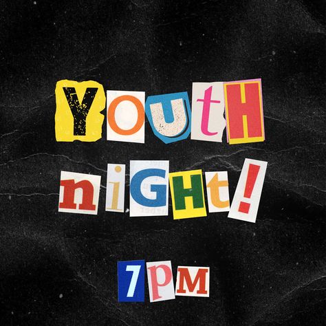 Youth Group Instagram Ideas, Youth Group Social Media Posts, Youth Service Ideas Church, Worship Night Graphic, Youth Service Flyer, Youth Night Ideas Church, Church Graphic Design Event Flyers, Youth Church Graphic Design, Youth Graphic Design