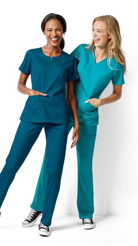 Scrub Ideas, Nursing Scrubs Pattern, Medical Scrubs Fashion, Scrubs Pattern, Scrub Suit, Medical Scrubs Outfit, Stylish Scrubs, Scrub Style, Corporate Uniforms