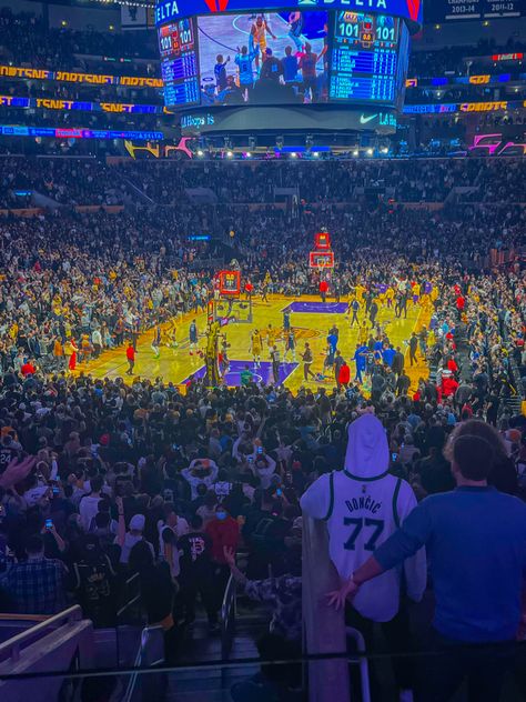 lakers game in LA Lakers Game, Sleepover Things, Sleepover Things To Do, Board Inspiration, Vision Board Inspiration, Basketball Games, 2024 Vision, Book Of Life, Golden State