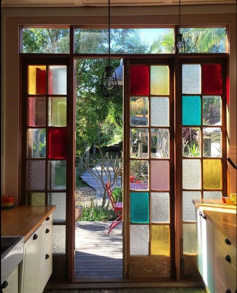 زجاج ملون, Stained Glass Door, Traditional Wall Art, Deco Originale, Home Luxury, Do It Right, Dream House Decor, Stained Glass Windows, House Inspo