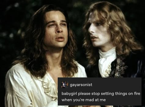 #interviewwiththevampire Louis Brad Pitt, Brad Pitt Vampire, Lestat X Louis, Brad Pitt Movies, Interview With The Vampire 1994, Lestat And Louis, Vampire Film, Vampire Romance, Interview With A Vampire