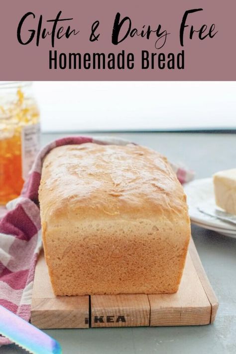 Egg Free Bread Recipe, Gluten Free Egg Free Bread, Wheat Free Bread, Gluten Free Vegan Bread, Dairy Free Bread, Homemade Gluten Free Bread, King Arthur Gluten Free, Pain Sans Gluten, Gluten Free Recipes Bread