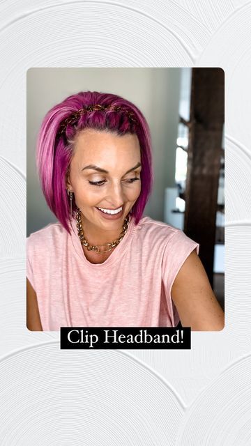 Clip Headband, Concert Hairstyles, Eyebrow Makeup Tips, Clip Hairstyles, Short Hair Tutorial, Amazon Store, Headband Styles, Hair Tutorials, June 19