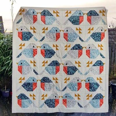 Paper Quilt Patterns, Sparrows Quilt, Quilts Using Fat Quarters, Bird Quilt Blocks, Paper Quilt, Straight Line Quilting, Applique Quilt, Bird Quilt, Pretty Quilt