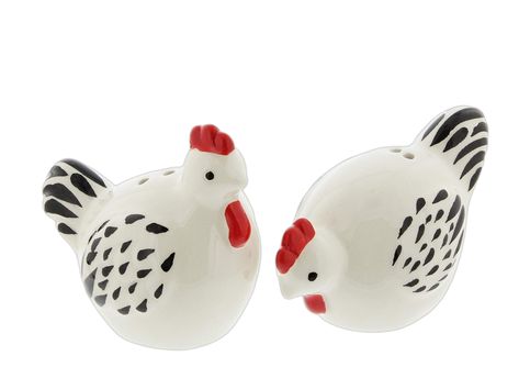 PRICES MAY VARY. 2 Piece Salt and Pepper Shaker Set - Novelty design full of country rustic flair Farmhouse Style - Cute hen design perfect for farmhouse decor and chicken item collectors High Quality Materials - Made of ceramic painted in detail with a high-gloss white glaze Functional and Stylish - Adds a unique touch to your dining room table or kitchen counter! Dimensions - Each hen measures approximately 3"L x 2"H x 1.5"W Add a unique accent to your table or kitchen counter top with this de Chicken Brands, Chicken Items, Chicken Kitchen, Chicken Painting, Chicken Decor, Vintage Tin Signs, Salt And Pepper Set, High Gloss White, Tools For Sale