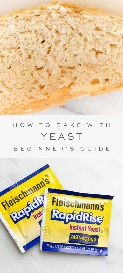 Learning To Bake, Rock Crock Recipes, Beginners Bread Recipe, Yeast Packet, No Yeast Bread, Julie Blanner, Active Dry Yeast, No Rise Bread, Yeast Bread Recipes