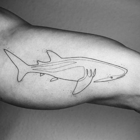 large shark line tattoo simple Geometric Shark Tattoo, Minimal Shark Tattoo, Tiny Stingray Tattoo, Shark Line Tattoo, Minimalist Shark Tattoo, Tiny Shark Tattoo, Line Shark Tattoo, Hai Tattoo, Stingray Tattoo