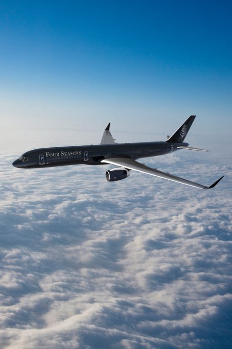 Introducing the all-new Four Seasons Jet – because the journey should be as exceptional as the destination. Cheap Vacation, The Sky Is The Limit, Private Plane, Welcome Aboard, Sky Is The Limit, Change Maker, Car Ideas, Four Seasons Hotel, Aircraft Design