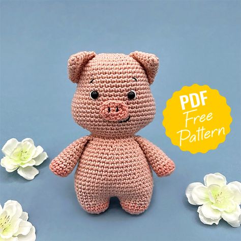 Jackson the Pig Amigurumi Free Crochet PDF Pattern - Amigurumi Free Amigurumi Pig Pattern, Mini Pig Amigurumi Free Pattern, Crochet Amigurumi Pig Free Pattern, Crochet Pigs Free Pattern, Crochet Pigs In Blankets Free Pattern, Amigurumi Pig Free Pattern, Crochet Pig Pattern Free, Pig Crochet Pattern Free, Pig Amigurumi Free Pattern