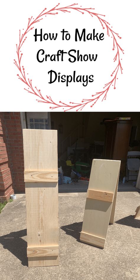 How to make craft show displays for craft shows! These displays are foldable and can be easily loaded into your car by one person! Craft Booth Design, Art Fair Display, Art Fair Booth, Craft Fair Booth Display, Craft Show Booths, Craft Show Booth, Craft Booth Display, Make Craft, Vendor Displays