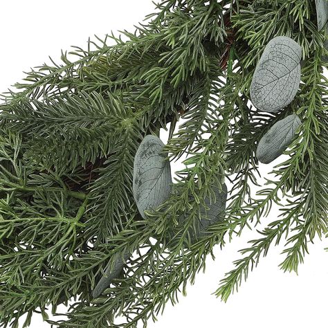 6ft. Hanging Pine & Eucalyptus Garland by Ashland® | Michaels Pine And Eucalyptus, Decorate Christmas, Christmas Garlands, Christmas Vibe, Pine Garland, Eucalyptus Garland, Happy Everything, Large Dining Table, Iron Wire