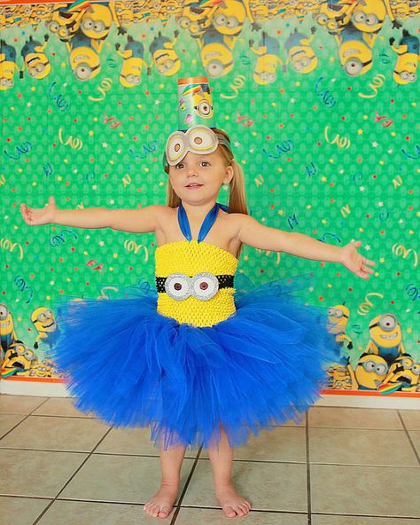 Minion tutu dress // Despicible me tutu by SaraDanielsonDesigns Minions Fancy Dress, Costume Minion, Minion Tutu, Minions 4, Minion Costume, Fancy Dress Ideas, Girl Minion, Minion Halloween, Minion Costumes