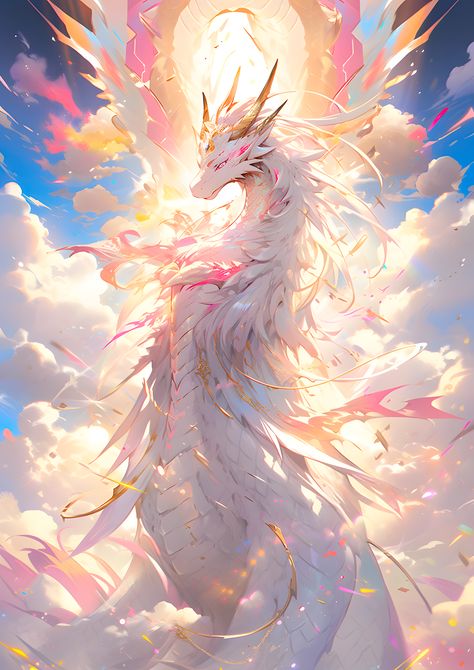 Sakura Dragon, Dragon Poster, Conceptual Artwork, Dragon Artwork Fantasy, Spirit Animal Art, Japanese Sakura, Phoenix Art, Mythical Animal, Beautiful Dragon