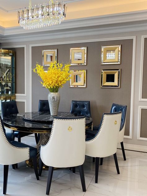 Custom dining room mirror wall light luxury dining border living room background wall mirror wall Dining Room Mirror Wall, Dining Room Mirror, Custom Dining Room, Mirror Dining Room, Room Mirror, Living Room Background, Room Background, Luxury Dining, Background Wall