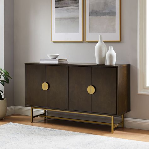 Sideboard Designs Modern, Buffet Furniture Mid Century, Midcentury Buffet Table, Dining Room Buffets, Functional Kitchen Storage, Long Buffet Cabinet Mid Century, Living Room Bar Cabinet Room & Board Modern Furniture, Buffet Cabinets, Wine Buffet Cabinet Mod Century