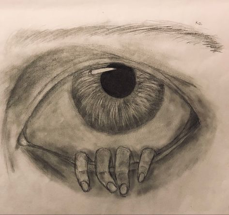 Hand Coming Out Of Eye, Hand Pulling Eye Down Drawing, Pulling Eyes Down Drawing, Angry Eyes Drawing, Hand With Eye, Eye References, Eye Drawings, Angry Eyes, Crying Eyes