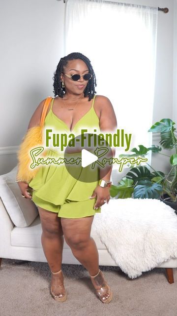 Shonda | Curvy Fashion on Instagram: "This super cute romper is perfect for the summer cookout with plenty of tummy room and ruffles to hide the fupa when you get finished eating all that good food! 🥰 

It is a bit on the shorter side if you are tall or have a booty so just keep that in mind and it comes in several colors and patterns to choose from. Sizes run XS- XL and I’m 5’2” wearing a size XL for reference. Comment “SUMMER” and I’ll send you the link!😉

#curvyfashion #curvystyle #amazonfashionfinds #amazonfashion" Fupa Outfits, Summer Cookout, Summer Cookouts, Colors And Patterns, School Style, Cute Rompers, Going Out Outfits, School Fashion, Curvy Fashion