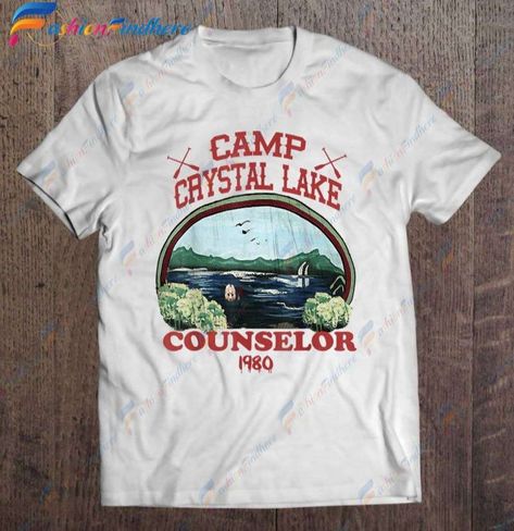 Crystal Lake Counselor Costume, Camp Crystal Lake Counselor Costume, Camp Crystal Lake Counselor, Halloween Presents, Slasher Summer, Halloween Gift Ideas, Camp Crystal Lake, Camp Counselor, Costume Shirts