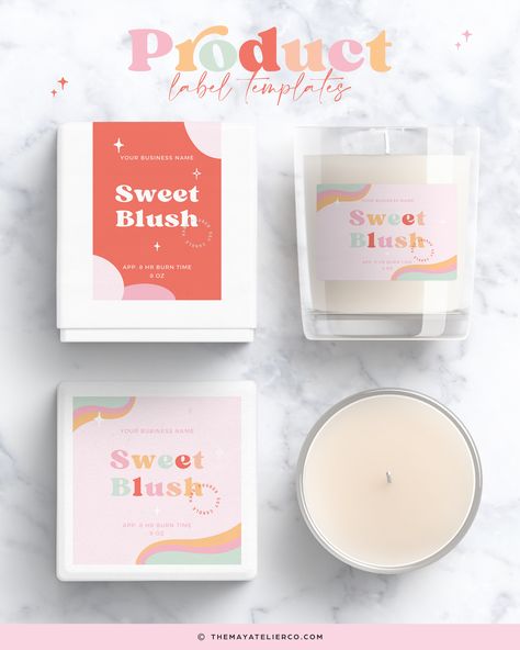 Candle labels design