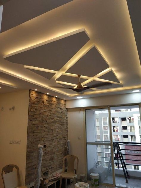 Top 40 Modern False Ceiling Design Ideas of 2020! - Engineering Discoveries Gypsum Ceiling Design, Simple Ceiling Design, False Ceiling Living Room, New Ceiling Design, Interior Ceiling Design, تصميم داخلي فاخر, Pop False Ceiling Design, Interior Design Per La Casa, House Ceiling Design