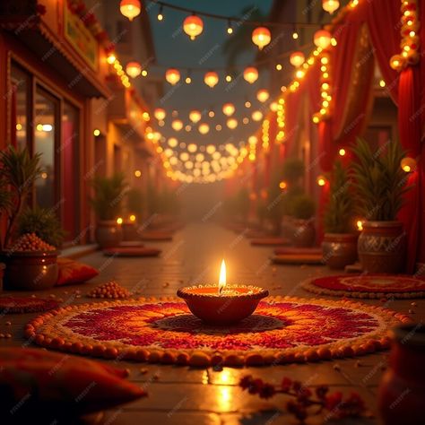 A creative representation of the Diwali celebration that includes bright lights traditional rangoli | Premium AI-generated image Traditional Rangoli, Diwali Lights, Diwali Celebration, Vector Background Pattern, Free Business Card Mockup, Event Food, Business Card Maker, Flyer Maker, Poster Maker