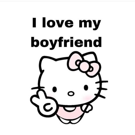 I Love My Gf, I Love My Bf, Kitty Wallpaper Aesthetic, Hello Kitty Wallpaper Aesthetic, Black Hello Kitty Wallpaper, Helix Piercings, Black Hello Kitty, Me N Him, Love My Girlfriend