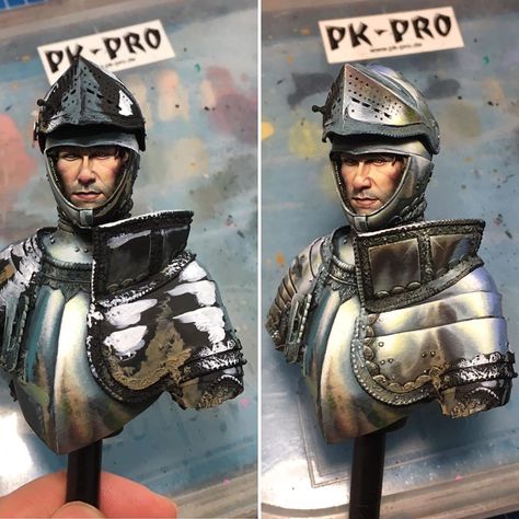 Non Metallic Metal Painting, Medieval Tournament, Painting Figurines, Dnd Minis, Warhammer Painting, Miniatures Painting, Warhammer Paint, Paint Metal, Warhammer Miniatures