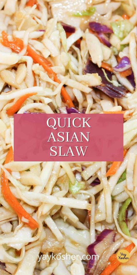 Asain Slaw, Asian Slaw Dressing, Asian Slaw Salad, Asian Coleslaw Recipe, Asian Slaw Recipe, Cabbage Slaw Recipes, Asian Salad Recipe, Asian Coleslaw, Slaw Dressing