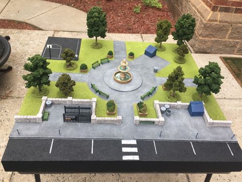 Marvel Crisis Protocol: Memorial Park Board | the dale wardens workshop Miniature Park, Science Exhibition Projects, Marvel Crisis Protocol, Science Art Projects, Crisis Protocol, Architecture Drawing Presentation, Lemax Christmas Village, Landscape Design Drawings, Fantasy Flight Games