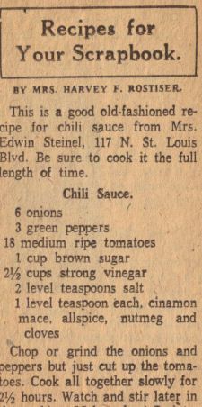 This is close to the chili sauce recipe that I use to make. Unfortunately I lost my recipe. So I will try this one. Chili Sauce Recipe Clipping Old Fashioned Chili, Old Recipe Book, Chili Sauce Recipe, Marinade Sauce, Old Fashioned Recipes, Chilli Sauce, Retro Recipes, Homemade Sauce, Old Recipes