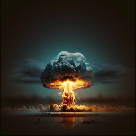 Kubrick Tattoo, Nuke Explosion, Explosion Aesthetic, Carbon Fiber Wallpaper, Huge Explosion, Nuclear Explosion, Mushroom Cloud, Nuclear Disasters, Art Station