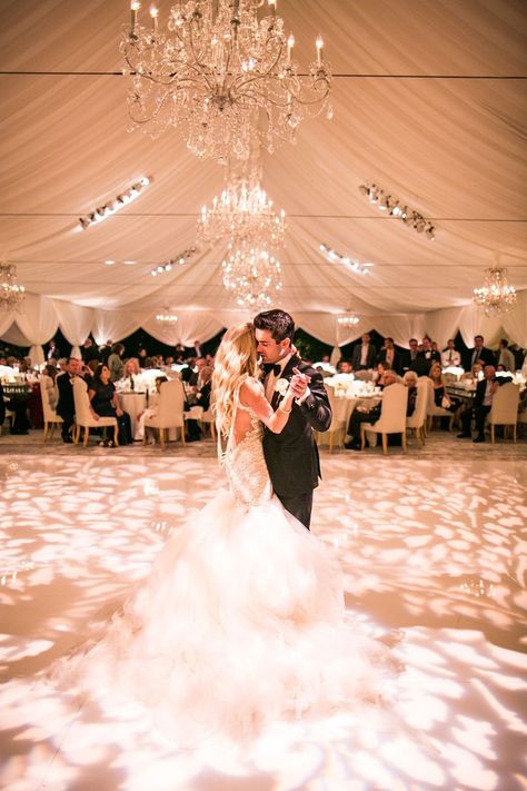 Wedding Tent Dance Floor Ideas, Gobo Projection, Wedding Table Lighting, Reception Dance Floor, Gobo Lighting, Wedding Reception Dance, Wedding Reception Dance Floor, Ocean View Wedding, Reception Dance