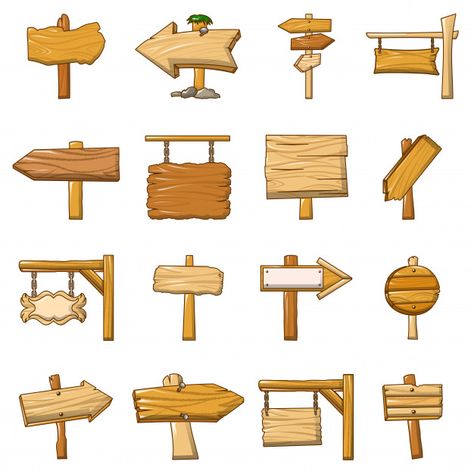 Signpost road wooden icons set Premium V... | Premium Vector #Freepik #vector #banner #frame #arrow #texture Banner Doodle, 귀여운 음식 그림, Flourish Design, Lord Ganesha Paintings, Paper Background Texture, Diy Art Projects, Sign Post, Borders And Frames, Ceramic Houses