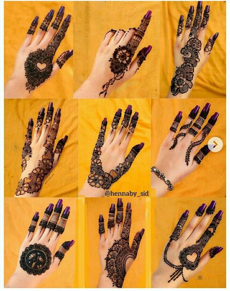 Back Side Mehndi Design, Side Mehndi Design, Back Side Mehndi, Mehndi Designs Simple, Finger Henna Designs, Very Simple Mehndi Designs, Stylish Mehndi, Full Mehndi Designs, Stylish Mehndi Designs