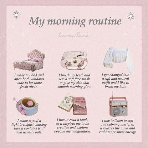 Morning routine ideas | Dreamy aesthetic | Motivation | Hello sunshine | Aesthetic Morning Routine, Morning Routines List, Aesthetic Routine, Aesthetic Morning, Routine Aesthetic, Etiquette And Manners, Calming Music, Vie Motivation, Get My Life Together