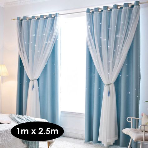 Frozen Bedroom, Frozen Room, Curtains Living Room Modern, Window Treatments Living Room, Living Room Decor Curtains, Shop Windows, Insulated Curtains, Blue Curtains, Home Curtains