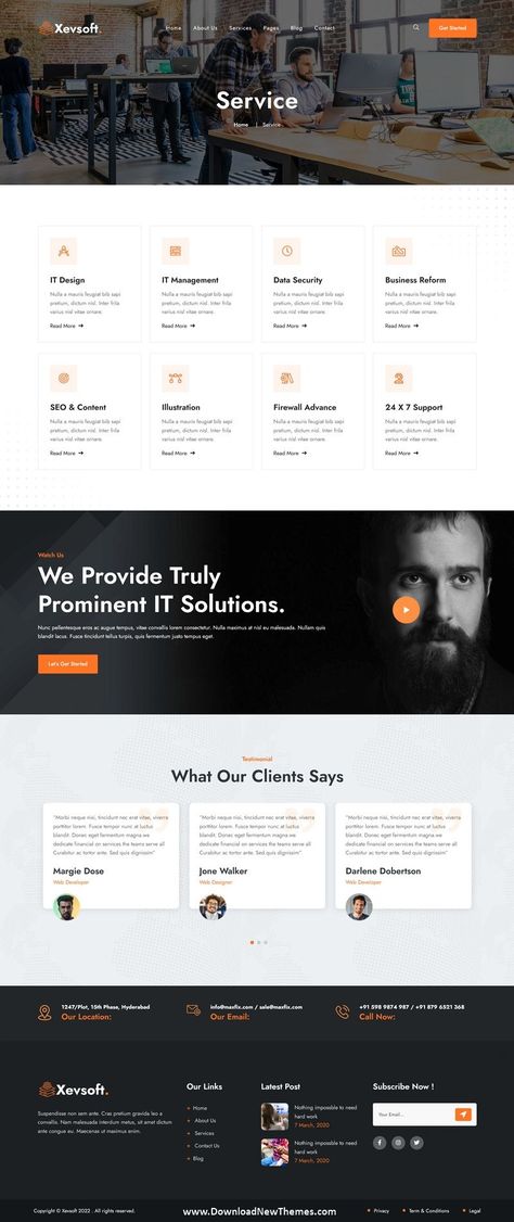 Xevsoft - Digital & It Solutions HTML Template is a responsive premium HTML Template appears to be a well-rounded option for creating a professional website for IT solutions, digital agency, technology, cyber security, software company, consulting services and any related business. This template comes with 3 different homepage layouts and 11+ inner pages that are designed to showcase your service and other important information to download now & live preview click on image 👆 Business Website Layout, Business Consulting Website, It Company Website, About Us Page Design, Simple Website Design, Consulting Website, Website Design Inspiration Layout, Business Web Design, Website Company