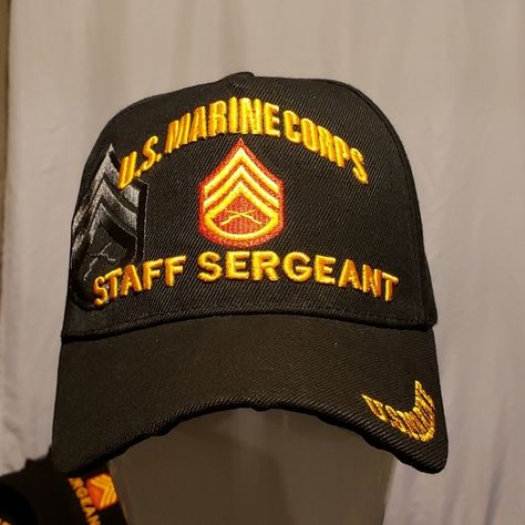 Marine Corps Ranks, Staff Sergeant, Us Marine Corps, Us Marine, Marine Corps, Back Strap, Things To Buy, Accessories Hats, Mens Accessories