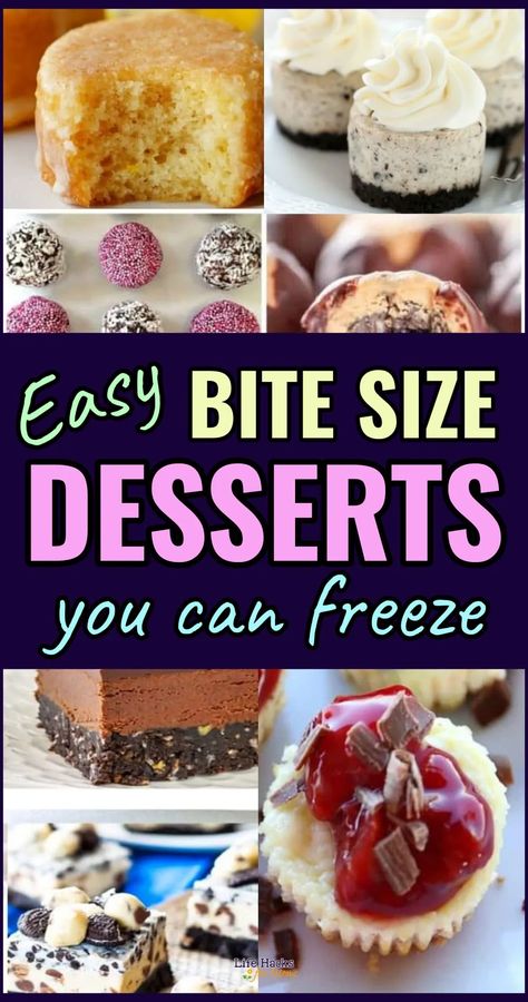 Mini Desserts That Freeze Well-Easy Make Ahead Freezable Sweets Individual Desserts Easy, Individual Sweet Treats, Individual Desserts For A Crowd Cups, Small Desserts In Cups, Housewarming Dessert Ideas, Fun Desserts For A Crowd, Party Desserts For A Crowd Finger Foods, Party Desserts Table Ideas, Desserts You Can Freeze For Later