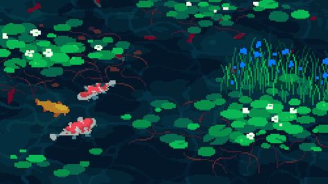 Pixel Kawaii, Pixel Art Gif, How To Pixel Art, Wallpaper Seni, Pixel Art Landscape, 심플한 그림, Gif Background, Kare Kare, Arte Gif