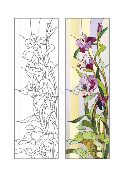 L'art Du Vitrail, Glass Painting Patterns, زجاج ملون, Stained Glass Quilt, Stained Glass Patterns Free, Stained Glass Door, Pola Bordir, Glass Painting Designs, Painted Glass Art