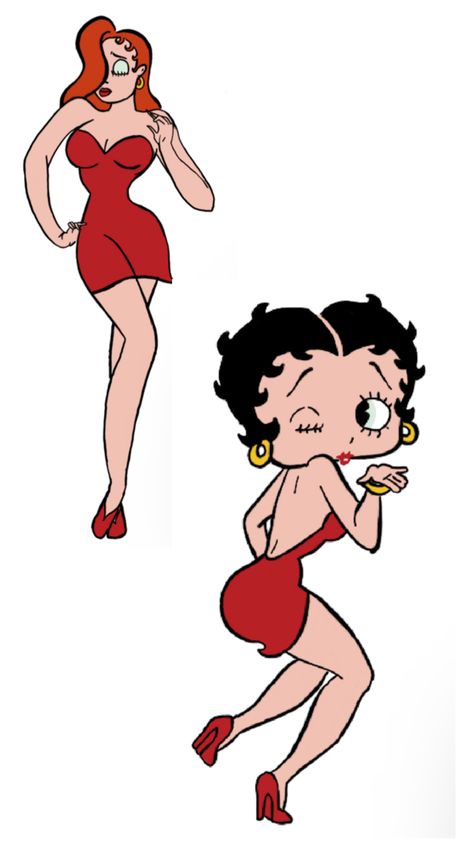 #bettyboop #jessicarabbit #drawing #procreate Jessica Rabbit And Betty Boop, Betty Boop And Jessica Rabbit, Drawing Procreate, Jessica Rabbit, Betty Boop, Halloween, Drawings