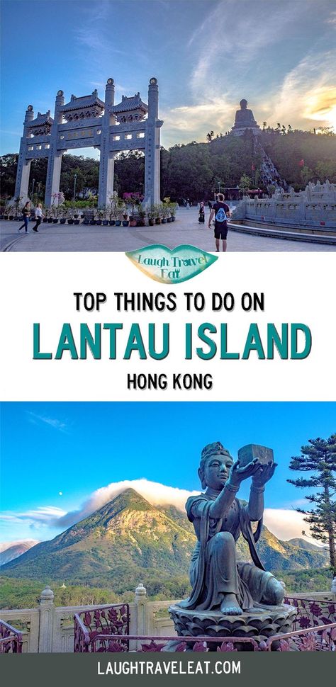 Lantau Island Hong Kong Buddha, Hong Kong Itinerary, Perth Travel, Hong Kong Beaches, Hong Kong Travel Guide, Lantau Island, Mountainous Landscape, Disney Tickets, Backpacking Asia