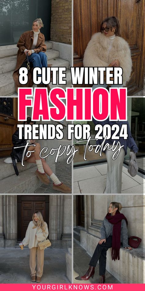 Winter is here, and so is the annual question we all face—how do you stay cozy without sacrificing your style? And with these winter fashion trends 2024, I can almost bet that you'll be slaying the streets without freezing! Genz Outfits Winter, Winter Inspo Outfits 2024, Stylish Cold Weather Outfits, Cute Winter Vacation Outfits, Winter Fashion Outfits Casual 2024, Cold Weather Outfits 2024, Womens Winter Fashion Trends 2024, Winter 2025 Fashion, Winter Outfits 2024 Fashion Trends Women