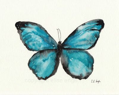 8x10 Painting, Texture Photoshop, Watercolor Butterflies, Arte Nerd, Modern Art Movements, Watercolor Feather, Morpho Butterfly, Feather Painting, Feather Art