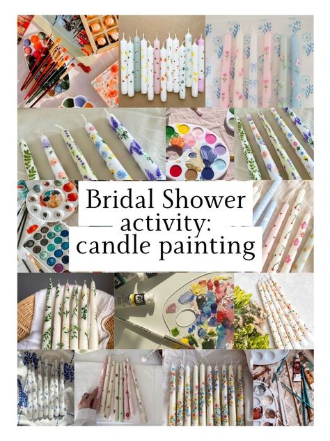 Bridal Shower Activity - Candle Painting Check more at https://beautyfashionideas.com/bridal/bridal-shower-activity-candle-painting/ Nails For Bridal Shower, Bridal Shower Activity, Candle Painting, Painting Nails, Bridal Shower Activities, One Shoulder Prom Dress, Painted Candles, Candle Craft, Evening Party Dress