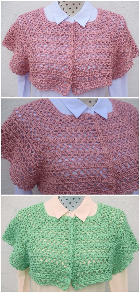 Start Crocheting, Crochet Accessory, Crochet Spring, Crochet Yoke, All Free Crochet, Fall Patterns, Crochet Shirt, Cardigan Pattern, Crochet Shawl